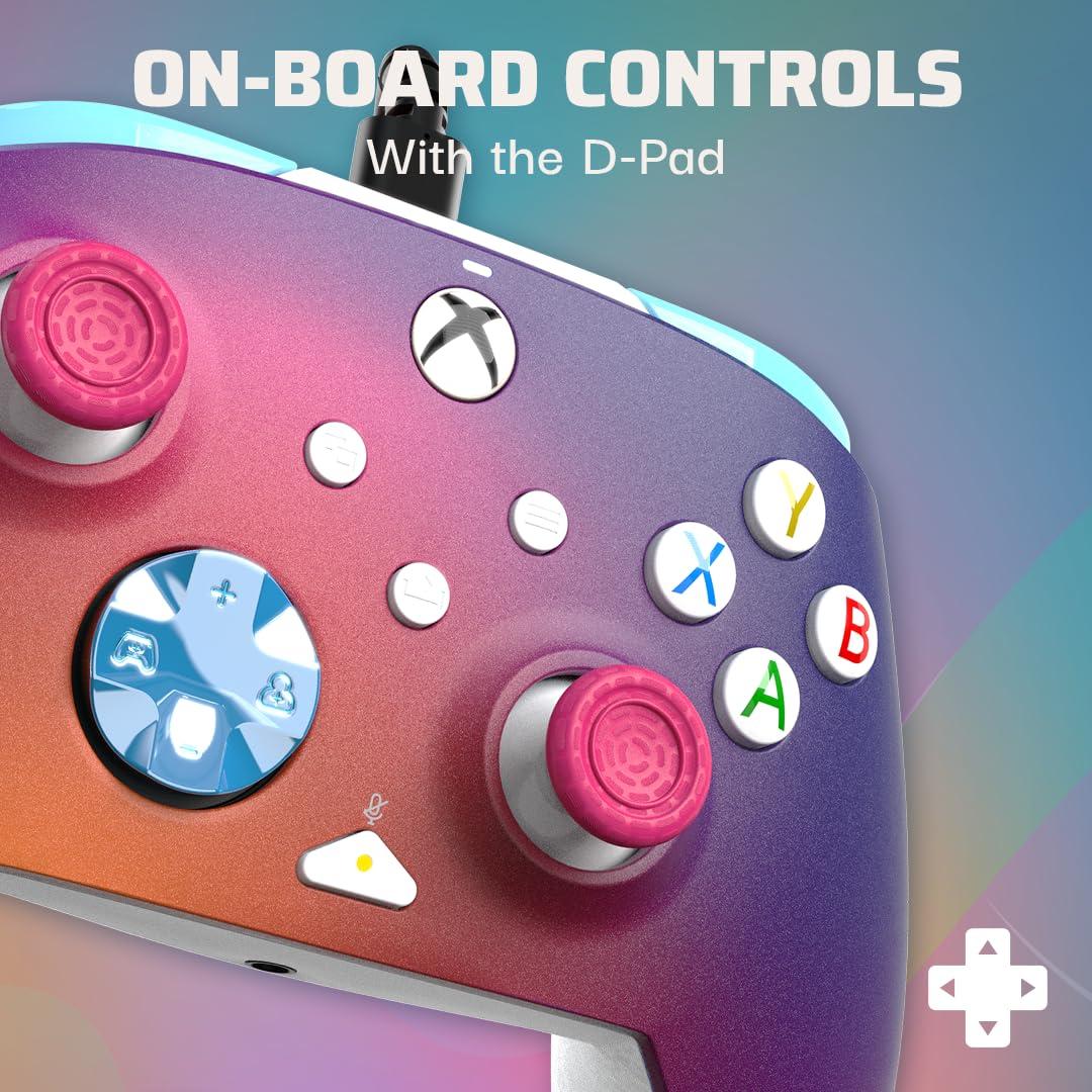 Controlador PDP REMATCH Cableado para Xbox y PC - Ópalo