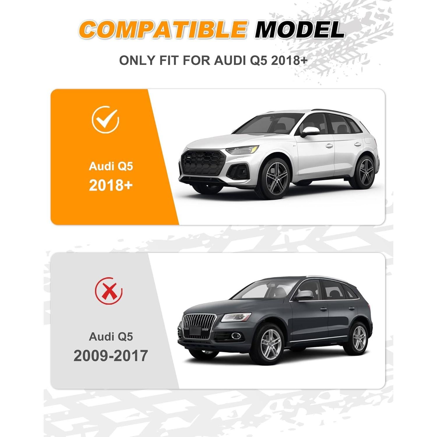 Barras Transversales de Techo Snailfly para Audi Q5 2018-2025