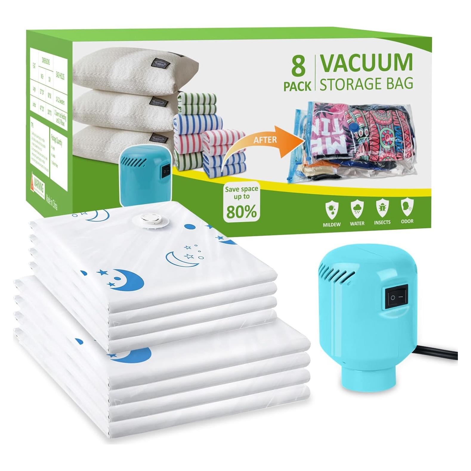 Juego de 8 Bolsas de Almacenamiento al Vacío Lisacool