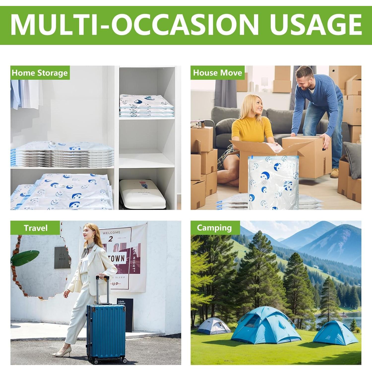 Juego de 8 Bolsas de Almacenamiento al Vacío Lisacool