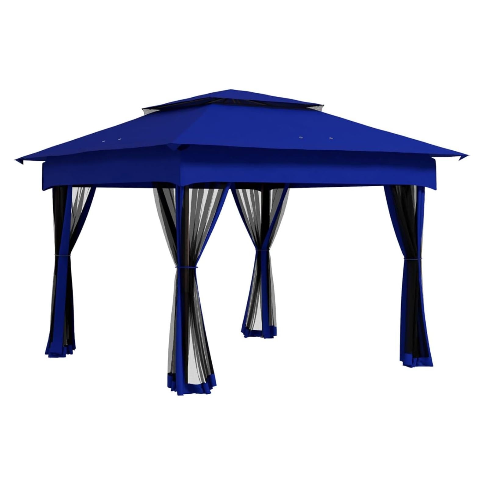 11' x 11' Pop Up Canopy, Outdoor Patio Gazebo Shelter with Removable Zipper Netting, Instant Event Tent w/ 114 Square Feet of Shade and Carry Bag for Backyard, Garden