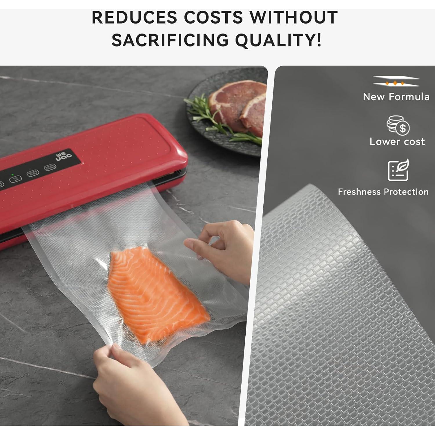 Rollos de Sellador al Vacío Wevac 11 cm x 15 m - 2 Paquetes