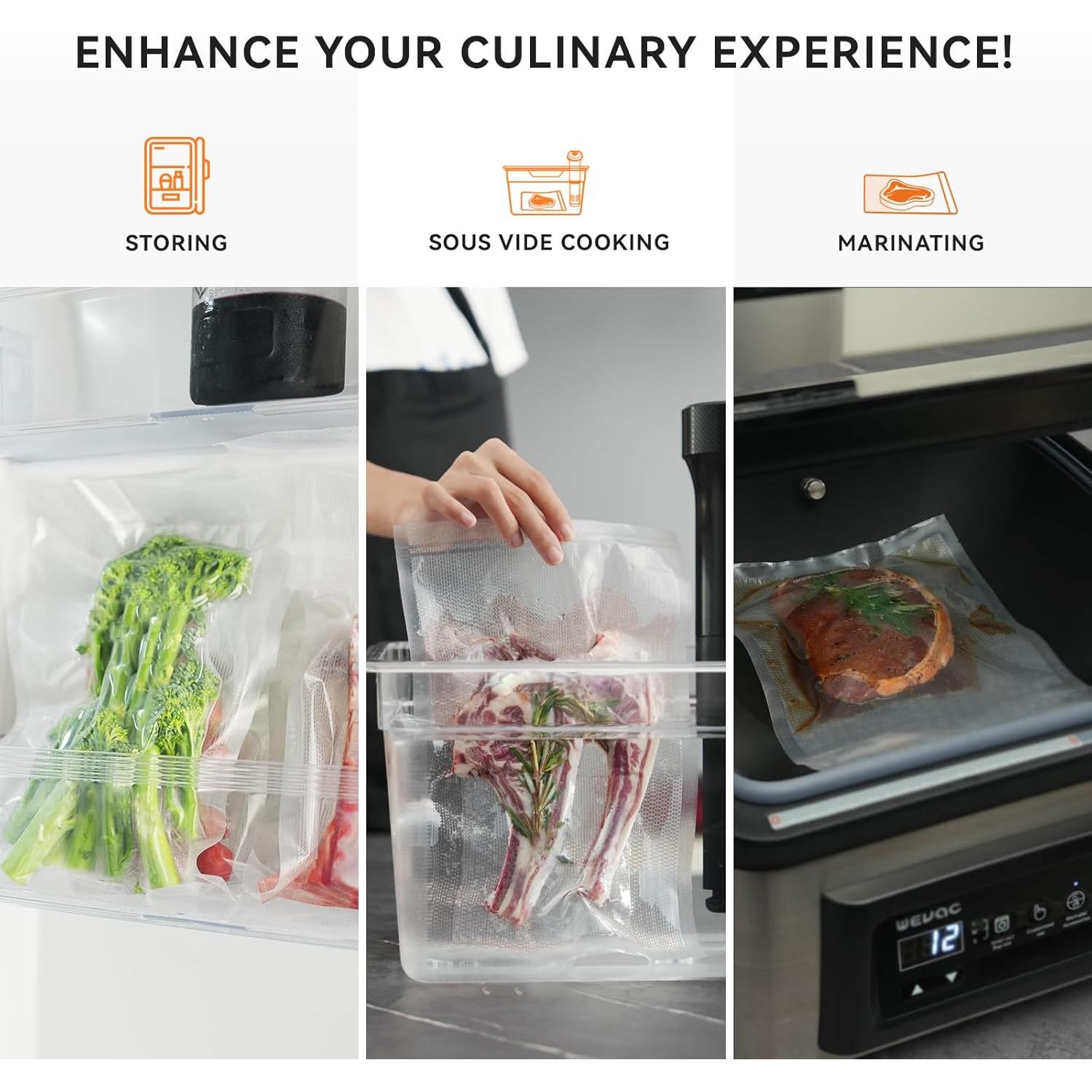 Rollos de Sellador al Vacío Wevac 11 cm x 15 m - 2 Paquetes