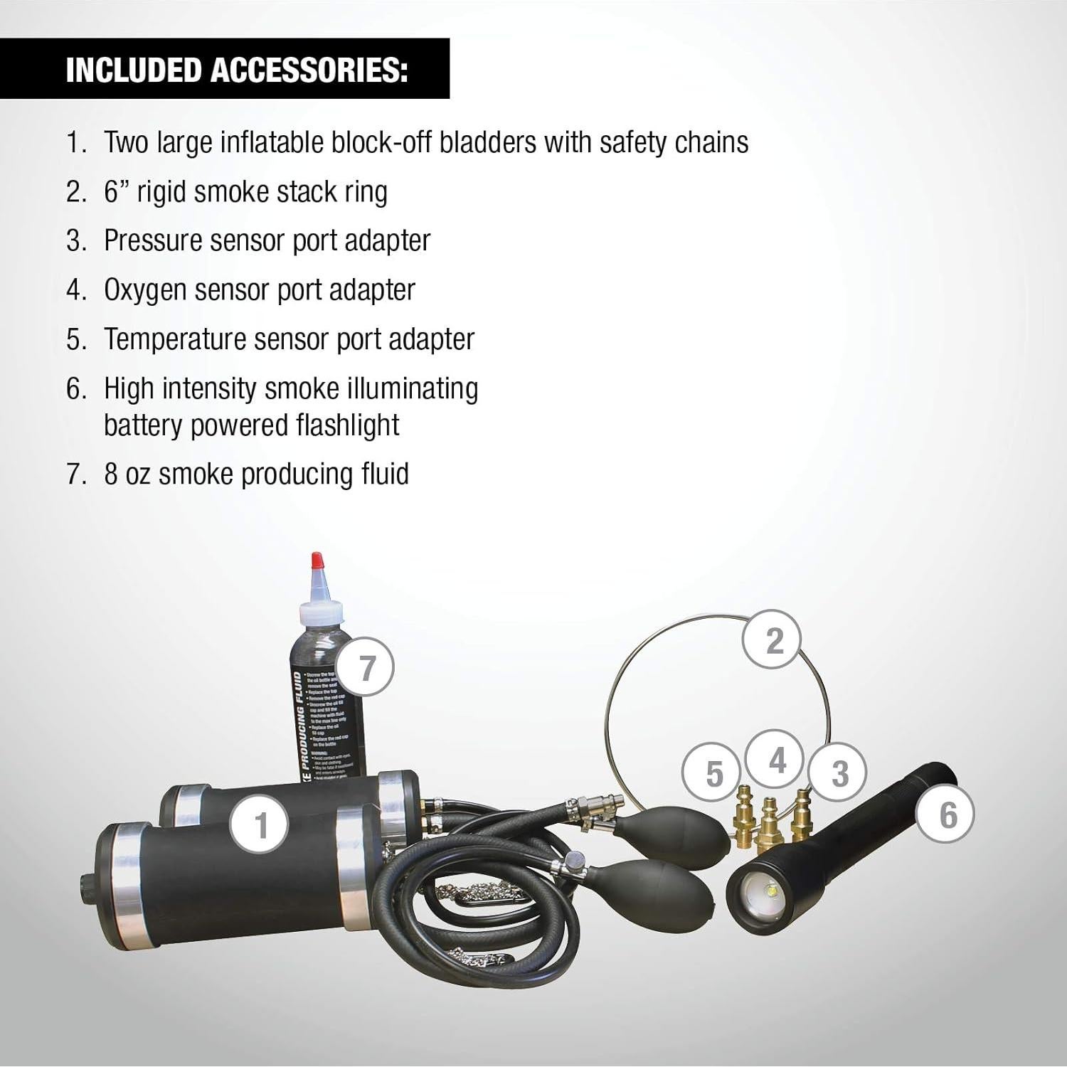 Máquina de Diagnóstico de Humo Mastercool 43060-TB para Camiones