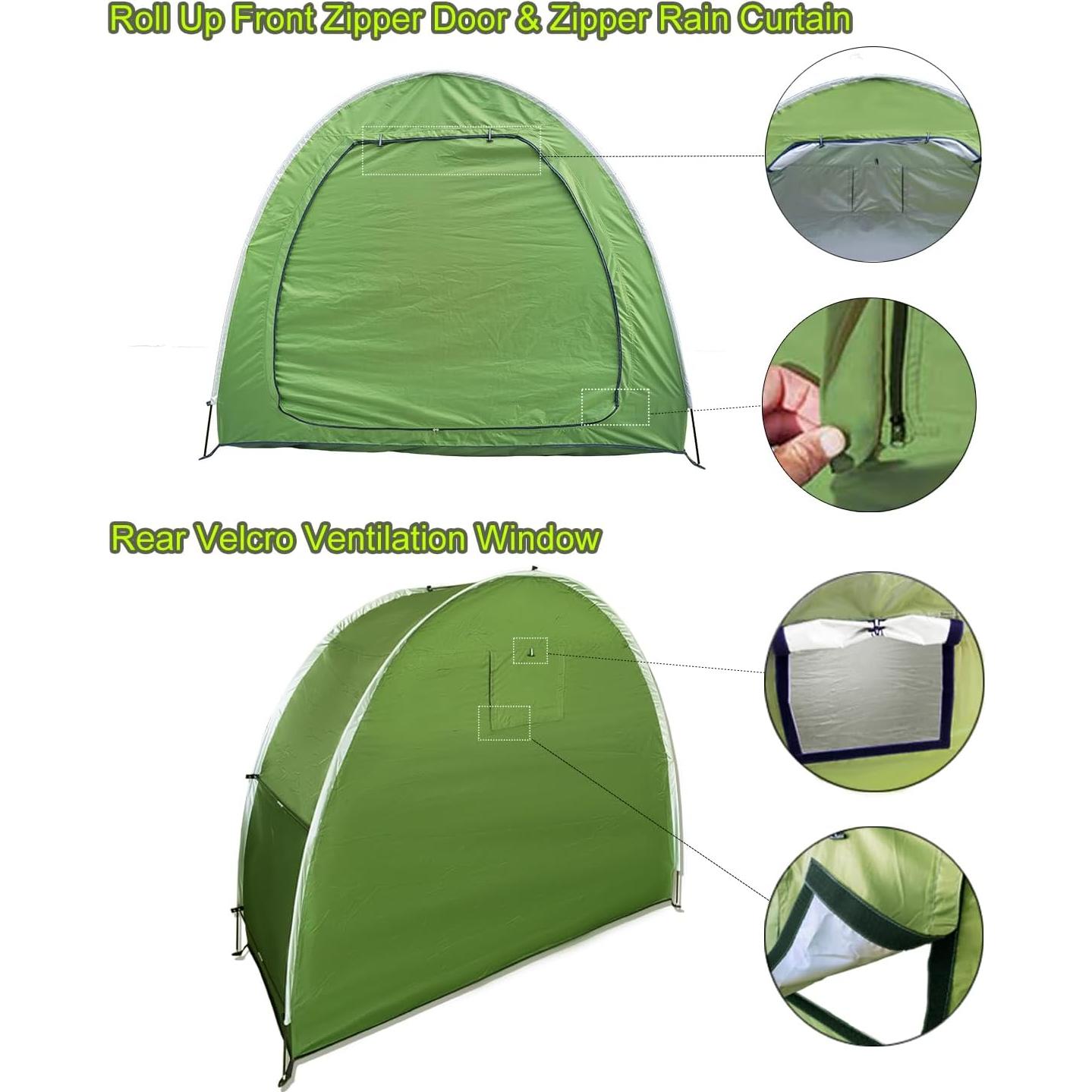 Tienda de Almacenamiento para 2 Bicicletas HuaKastro Impermeable