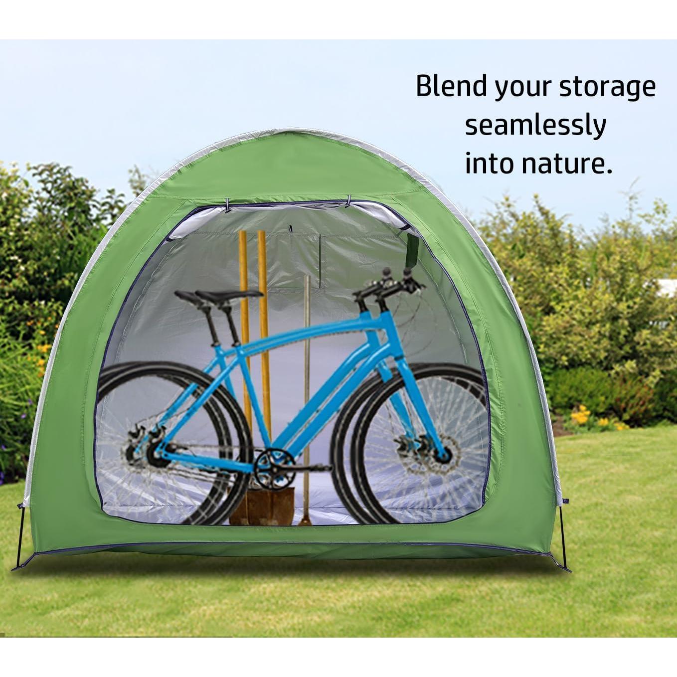 Tienda de Almacenamiento para 2 Bicicletas HuaKastro Impermeable