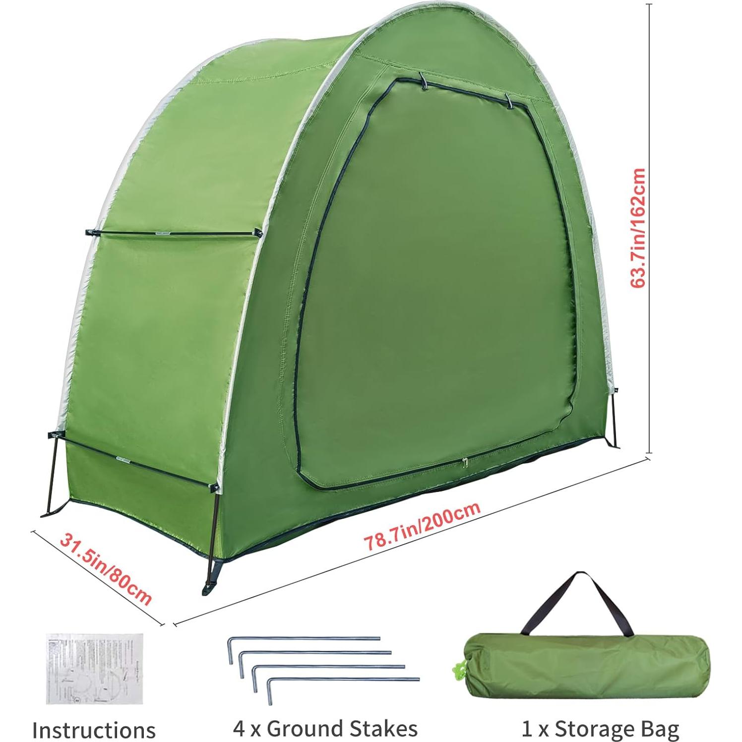 Tienda de Almacenamiento para 2 Bicicletas HuaKastro Impermeable