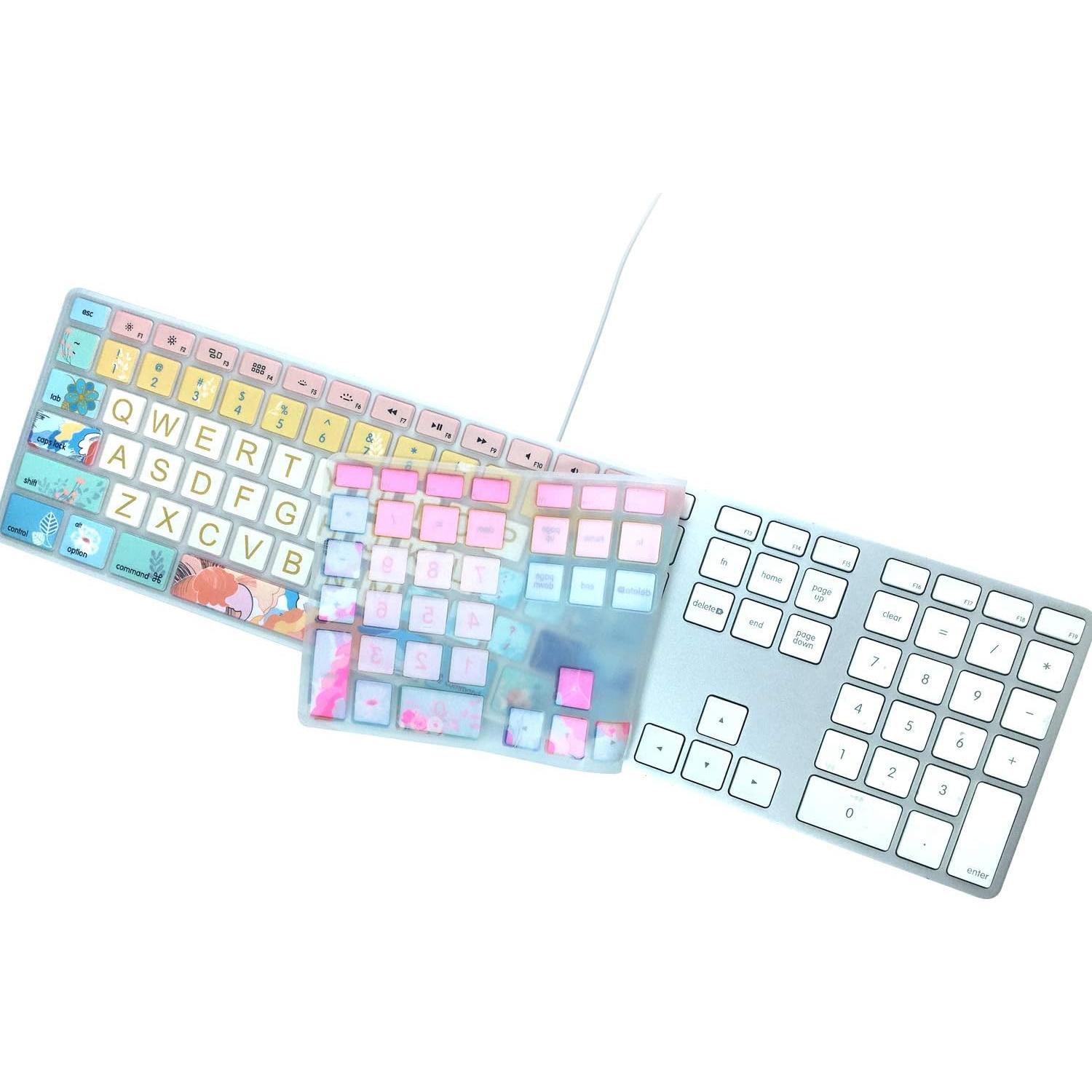Funda de Silicona para Teclado Apple iMac A1243 Flores