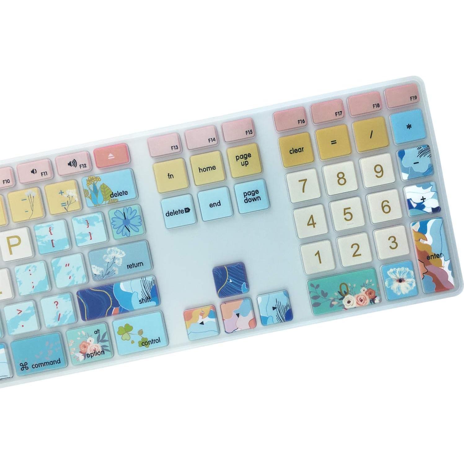 Funda de Silicona para Teclado Apple iMac A1243 Flores