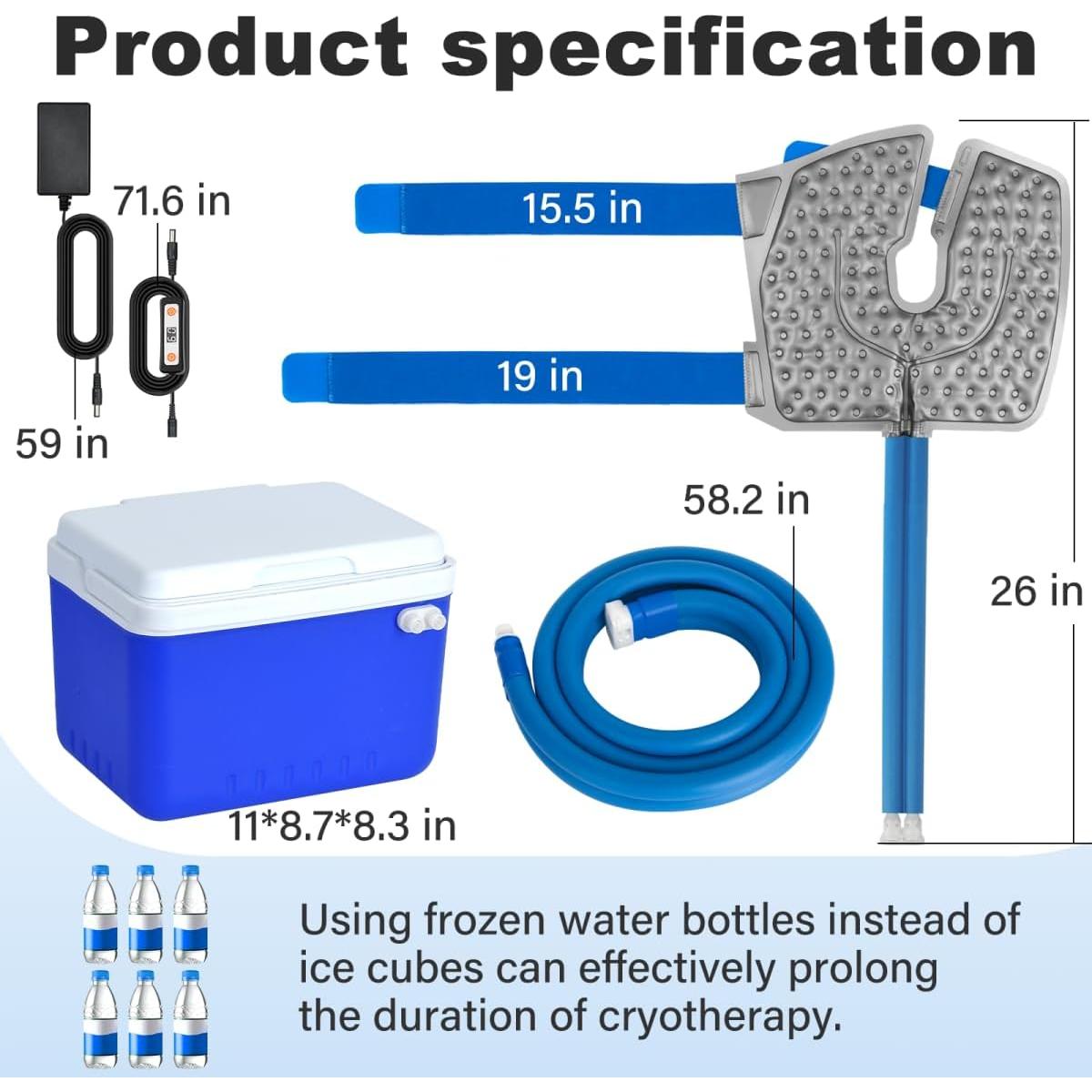 Máquina de Hielo Egfvcbo 6 Litros para Rodilla Postcirugía