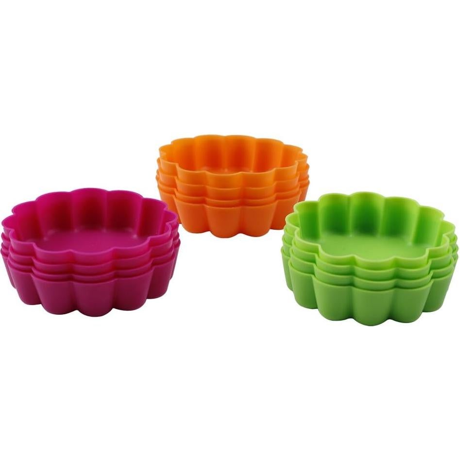 Molde de Tartas Mini Webake de Silicona Antiadherente 8.26 cm - 12 Piezas