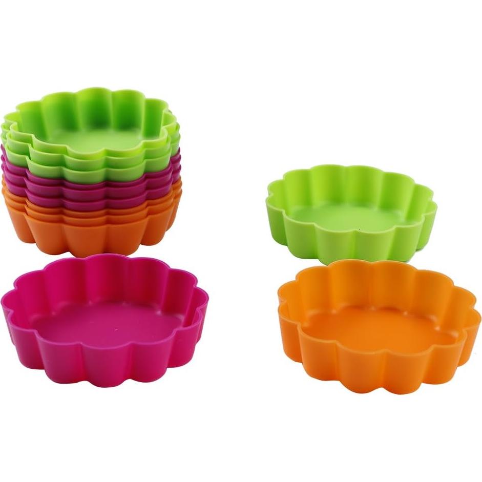 Molde de Tartas Mini Webake de Silicona Antiadherente 8.26 cm - 12 Piezas
