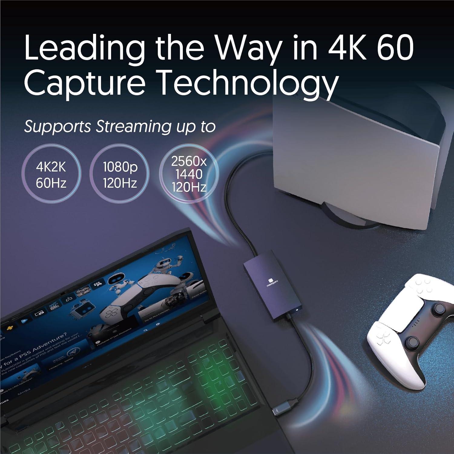 Dongle Captura HDMI a USB-C 4K60 MAXSQUARE MSQ-1300CP