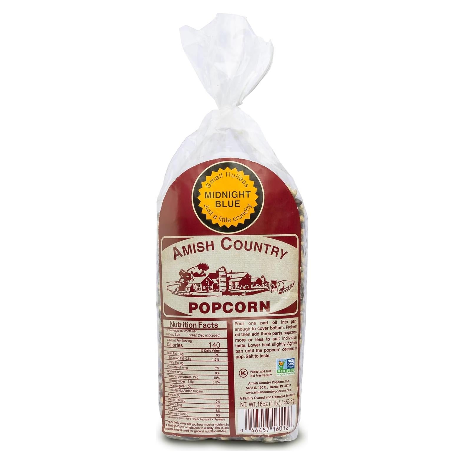 Palomitas de Maíz del País Amish 0.45 kg Sin OGM y Sin Gluten