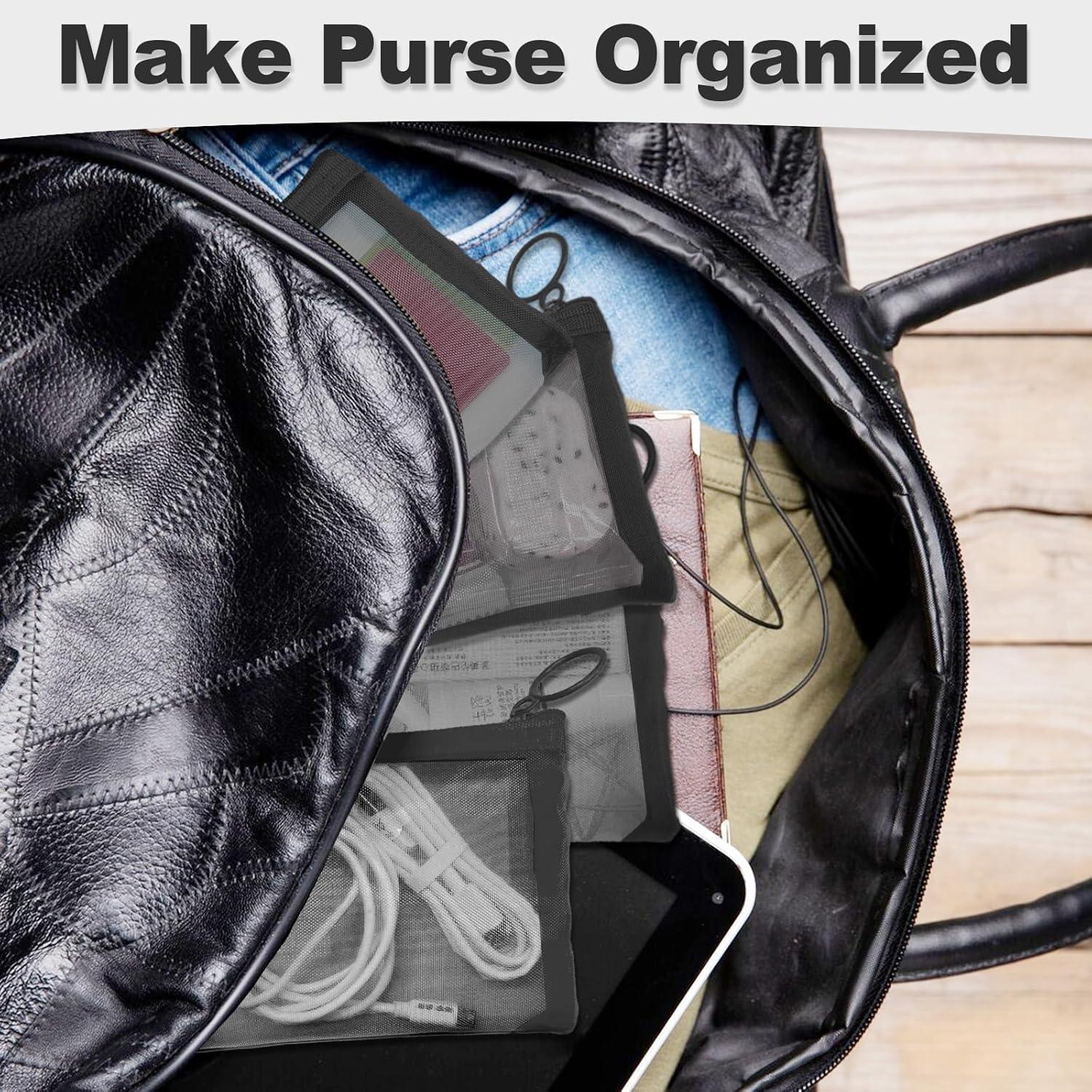 Mini Bolsas de Malla Nylon CarryEpic 4 Pcs Organizador Cosmético