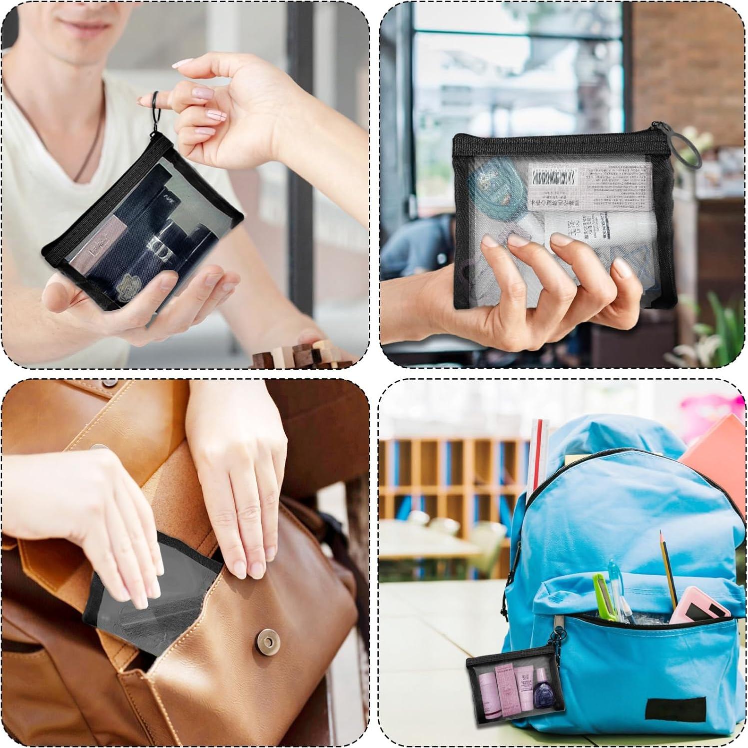 Mini Bolsas de Malla Nylon CarryEpic 4 Pcs Organizador Cosmético