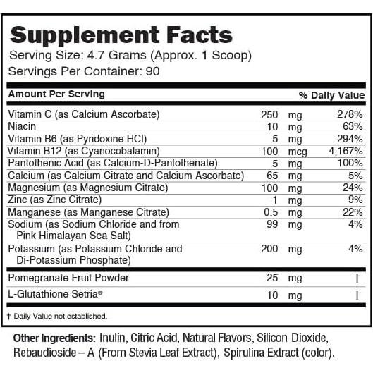 Polvo de Electrolitos Sin Azúcar JUNP Limón y Frutos Rojos 90 Porciones