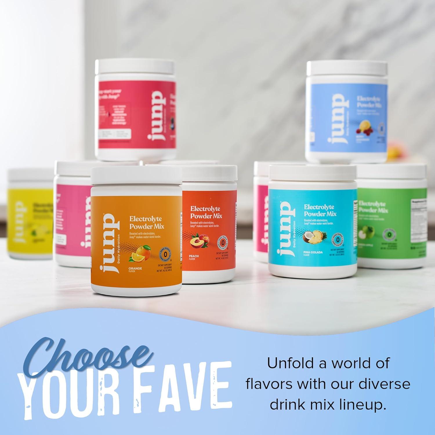 Polvo de Electrolitos Sin Azúcar JUNP Limón y Frutos Rojos 90 Porciones