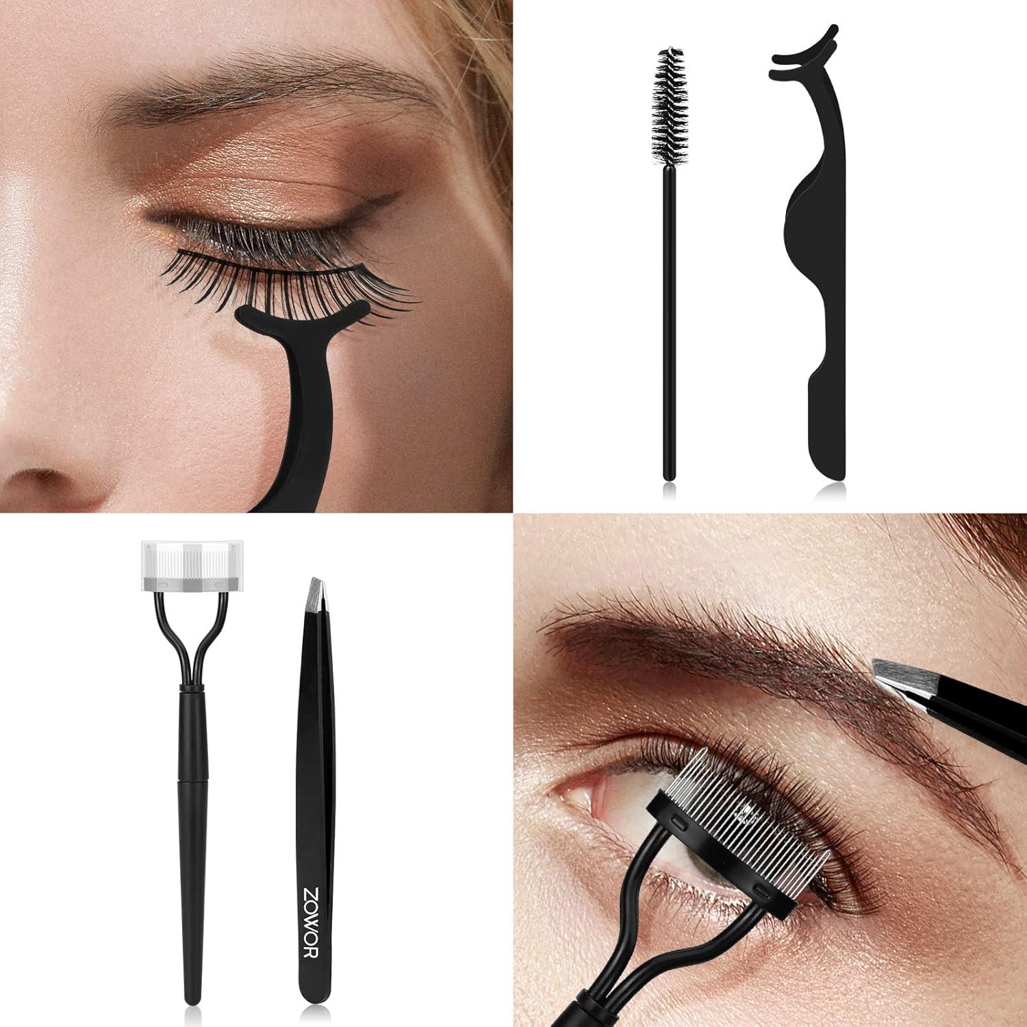 Rizador de Pestañas Zowor 6 en 1 con Almohadillas de Silicona