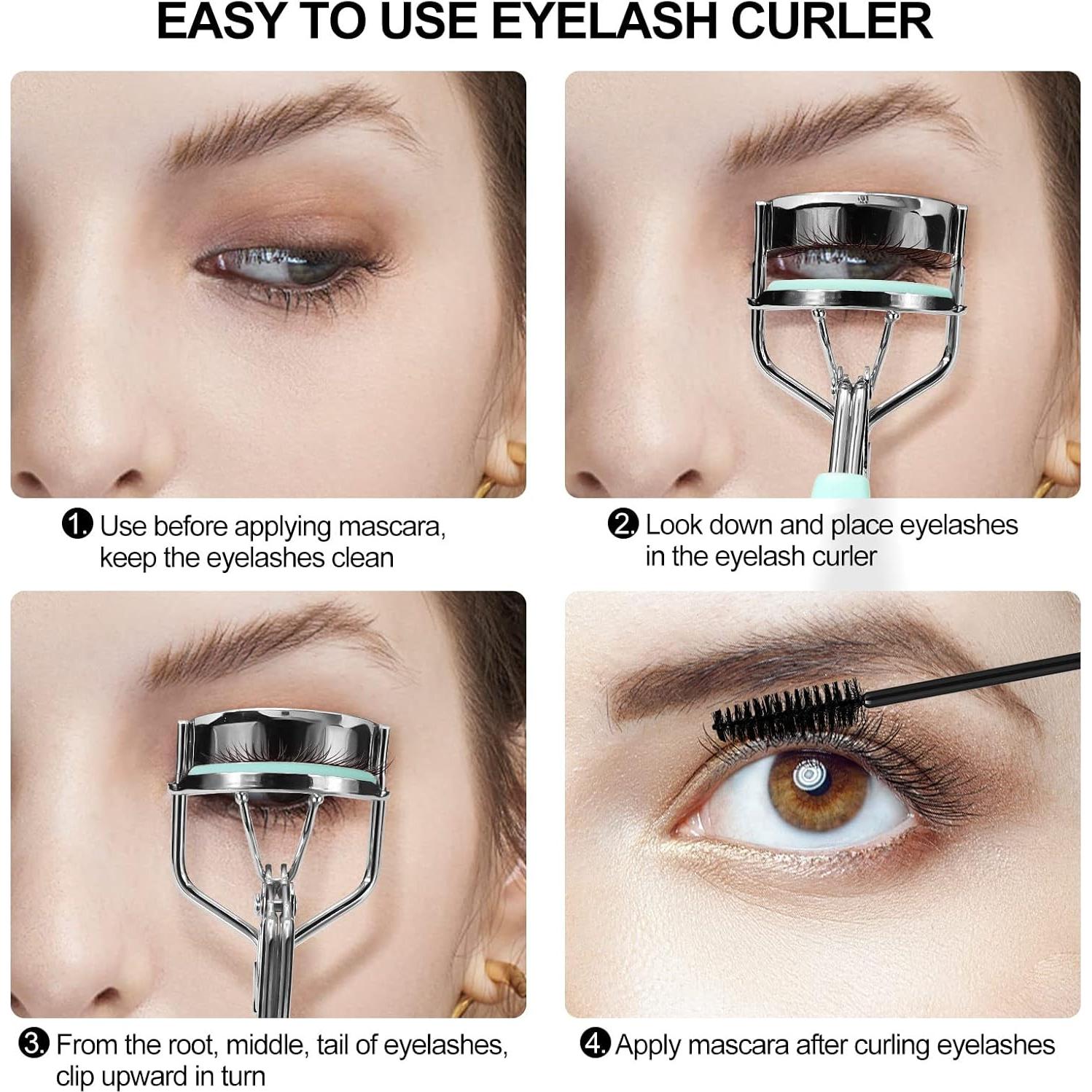 Rizador de Pestañas Zowor 6 en 1 con Almohadillas de Silicona