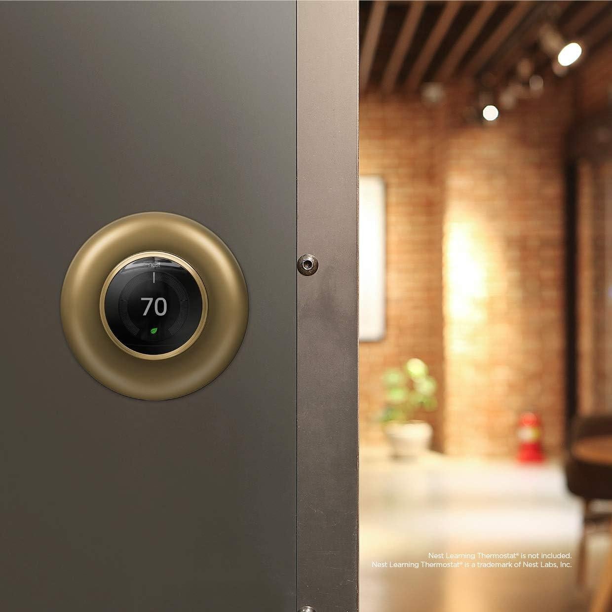 Cubierta de Placa de Pared Elago para Termostato Nest - Latón