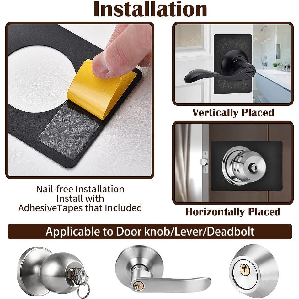 Placa de Refuerzo para Cerradura de Doble Cilindro MOSECYOU 2 Pcs