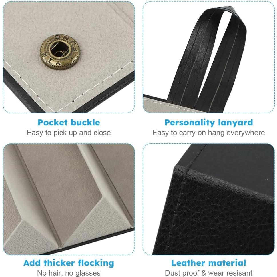 Estuche de Viaje para Gafas JIANWEI 3 Ranuras Negro