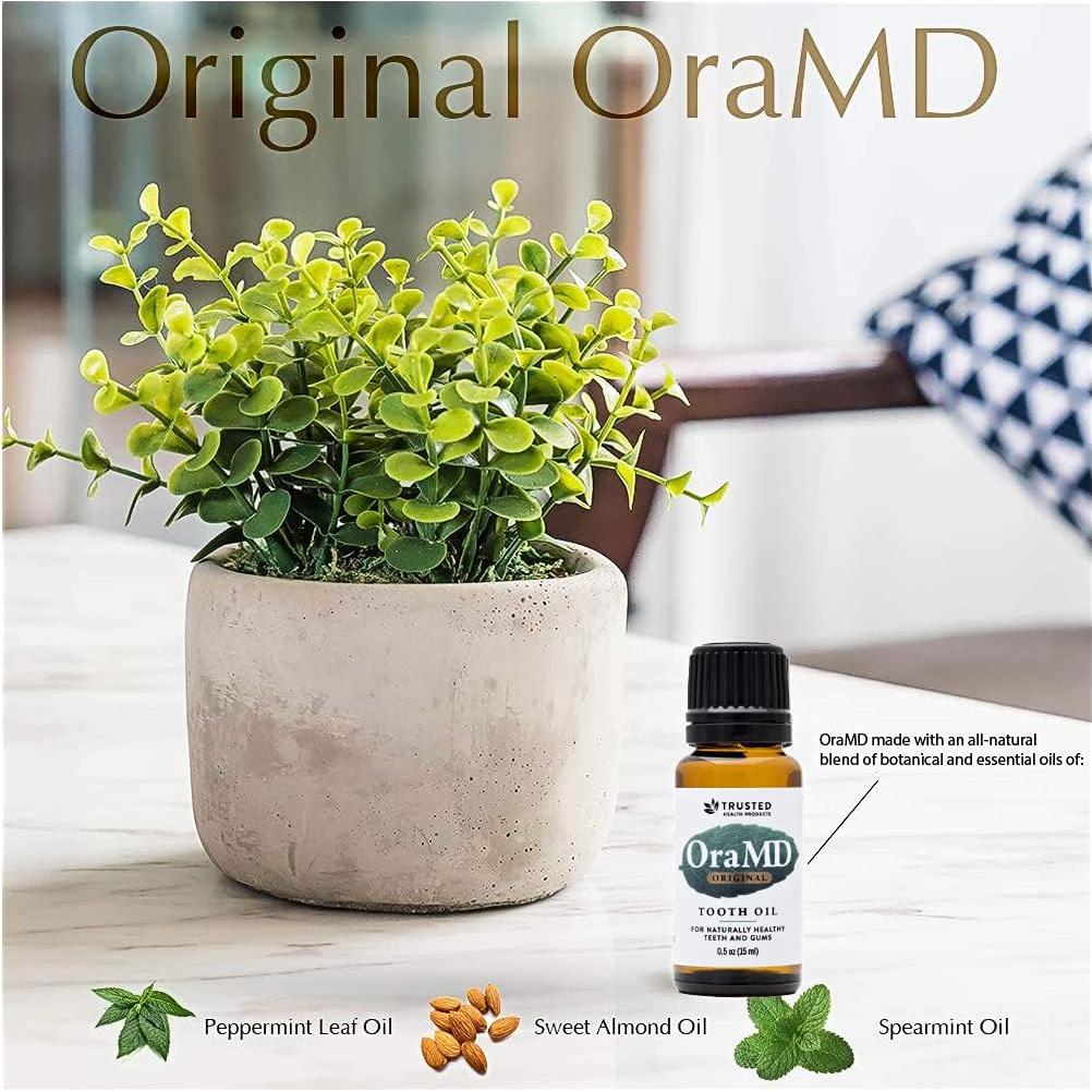 OraMD Aceite Dental Original - Salud Bucal Natural 2 Pzs