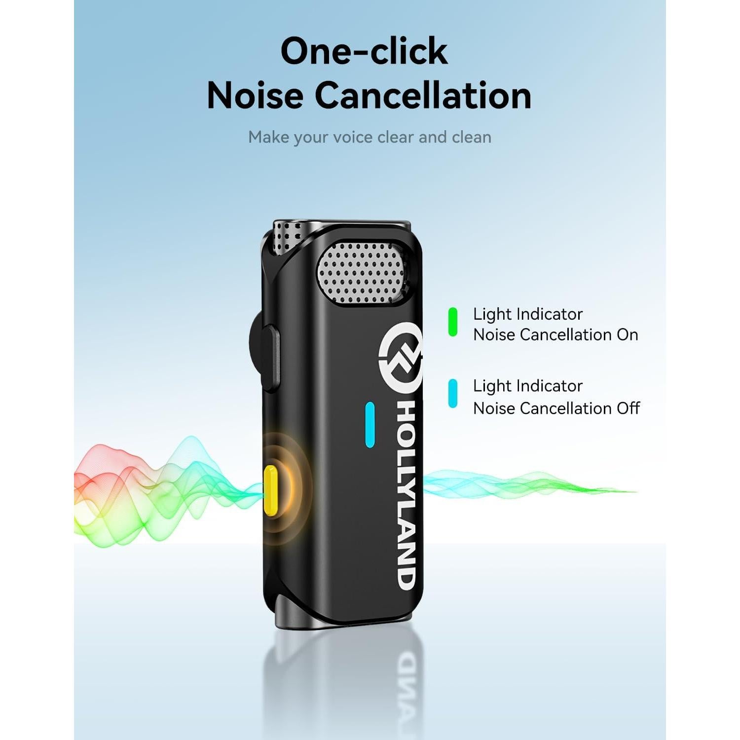 Micrófono Lavalier Inalámbrico Hollyland Lark M1 200m 8H