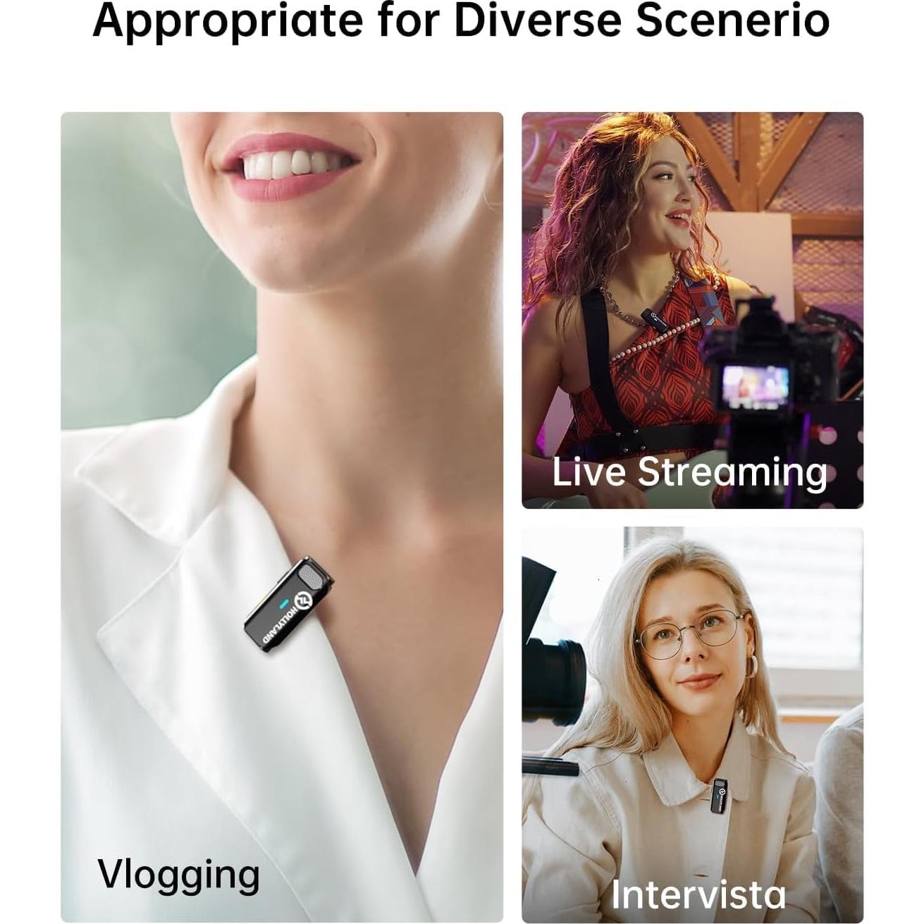 Micrófono Lavalier Inalámbrico Hollyland Lark M1 200m 8H