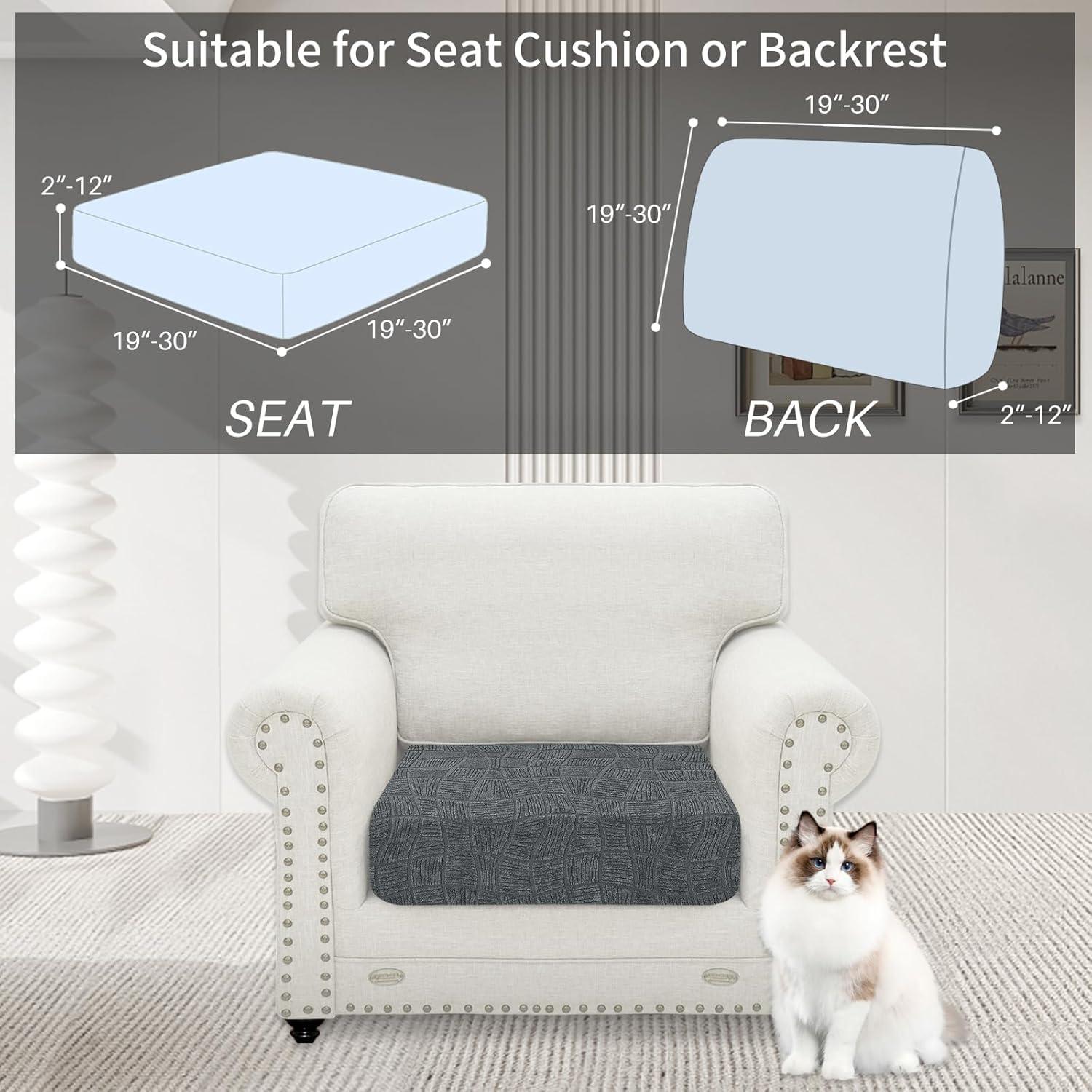 Funda Impermeable para Cojín de Sofá MAXIJIN Gris Claro 1PC