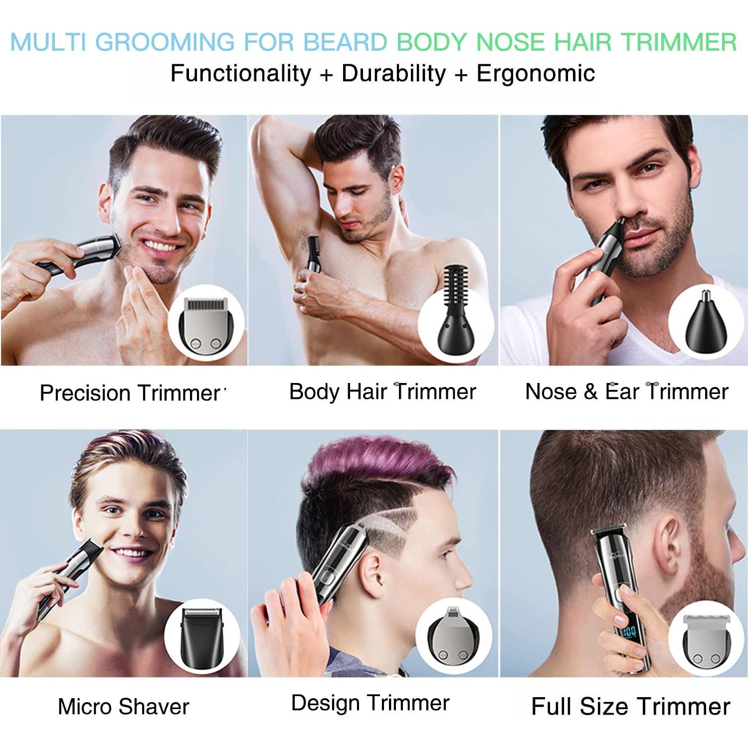 Recortadora de Barba Brightup FK-8688T Inalámbrica IPX7