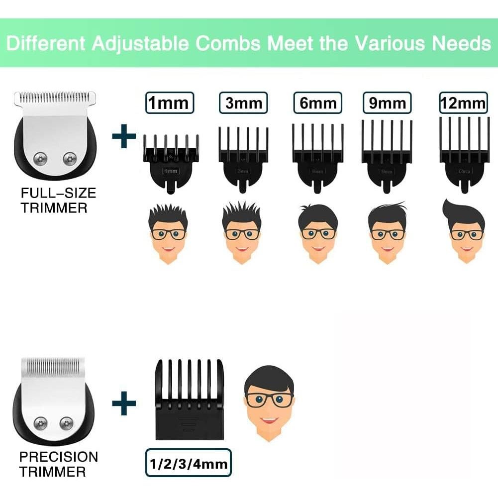 Recortadora de Barba Brightup FK-8688T Inalámbrica IPX7