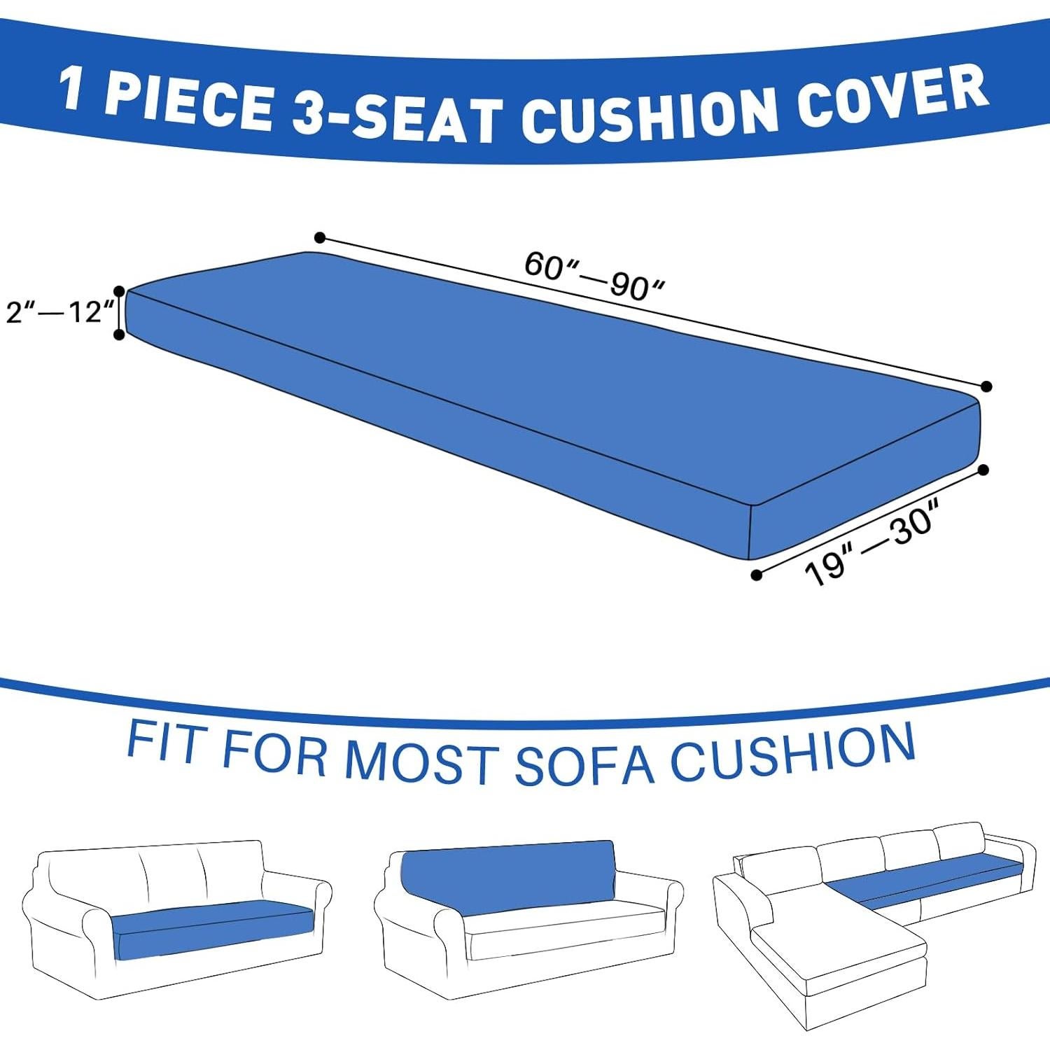 Funda de Cojín Impermeable MAXIJIN Gris Oscuro 1 Pc