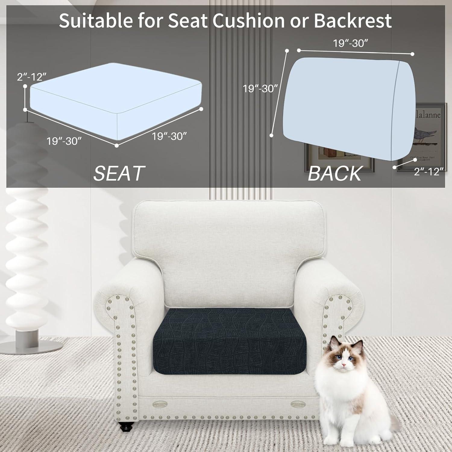 Funda Impermeable para Cojín de Sofá MAXIJIN Gris Oscuro 1PC