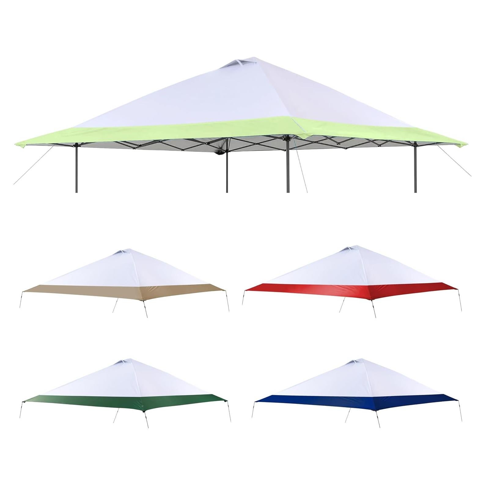 Cubierta de Reemplazo SCOMANAGE para Gazebo Coleman 3.96m Verde