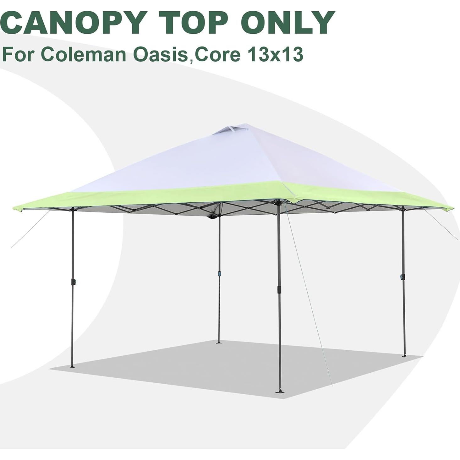 Cubierta de Reemplazo SCOMANAGE para Gazebo Coleman 3.96m Verde