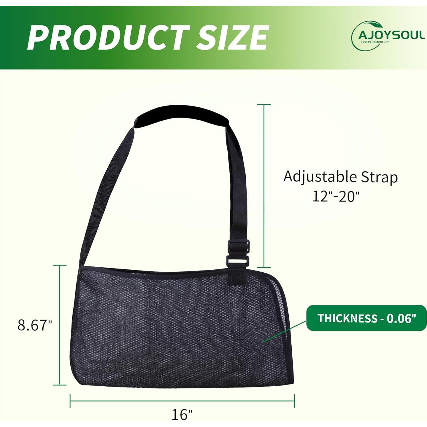 Funda de brazo Ajoysoul ajustable y transpirable - Grande Negro