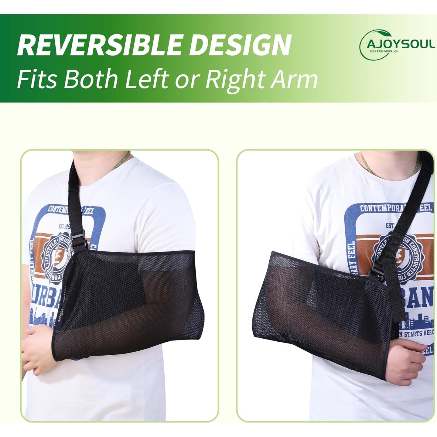 Funda de brazo Ajoysoul ajustable y transpirable - Grande Negro