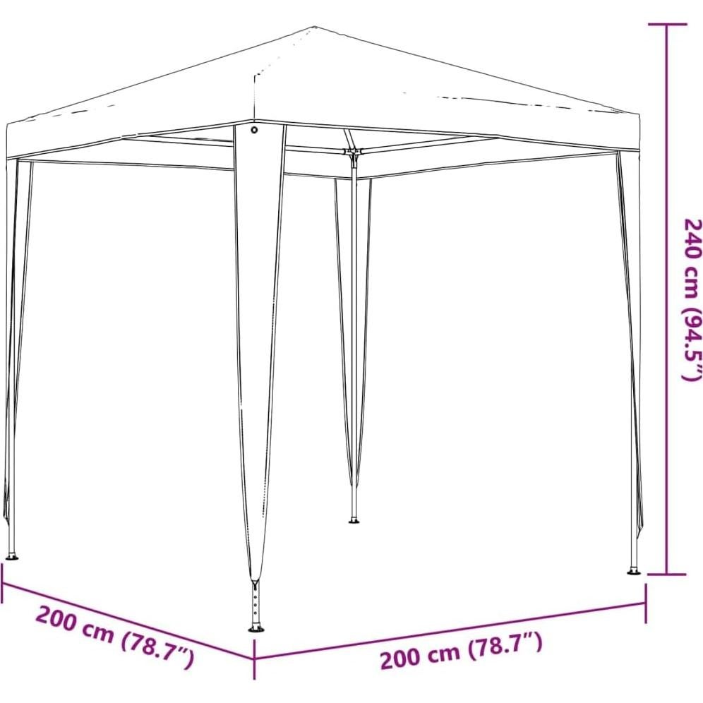 Protects Gatherings with Professional Party Tent, 6.6' x 6.6', Sturdy Steel Frame, Water-Resistant Canopy, Green
