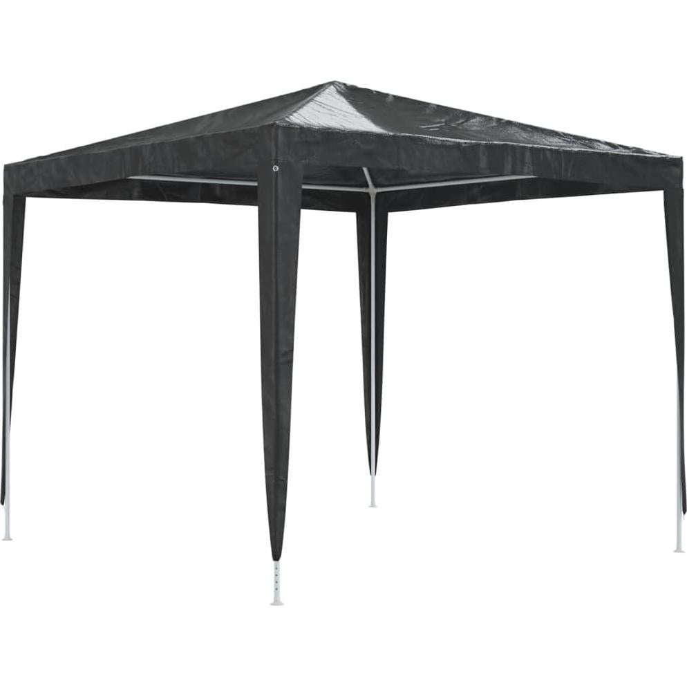 Provides Shelter with Outdoor Party Tent, Water-Resistant Polyethylene, Durable Steel Frame, 8.2'x8.2', Anthracite