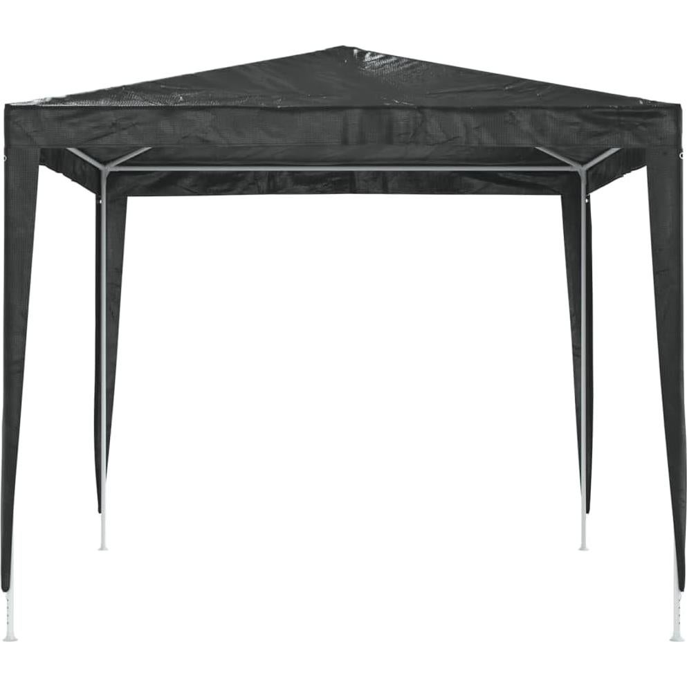Provides Shelter with Outdoor Party Tent, Water-Resistant Polyethylene, Durable Steel Frame, 8.2'x8.2', Anthracite