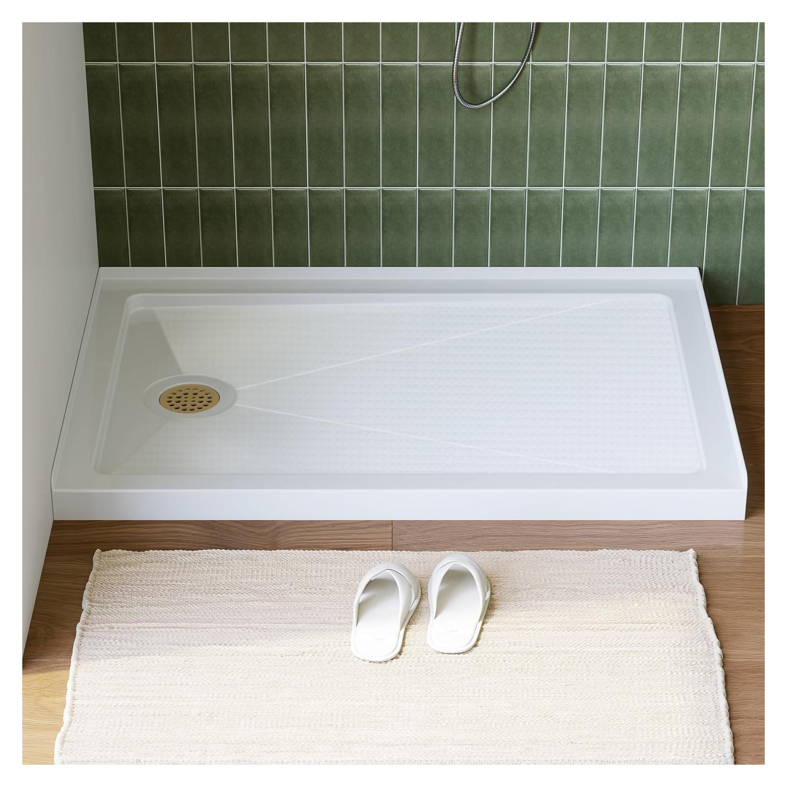 Base de Ducha Rectangular HOROW 121.9x81.3 cm Antideslizante