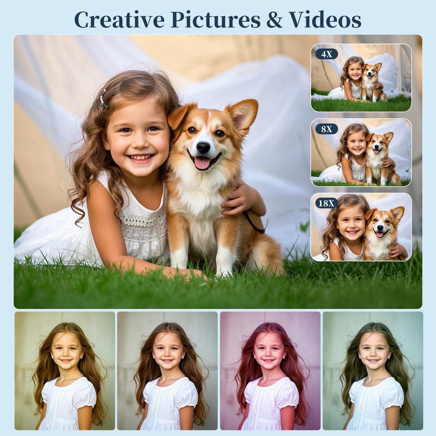 Cámara Digital MINIBEAR 4K 64MP Compacta con 64GB