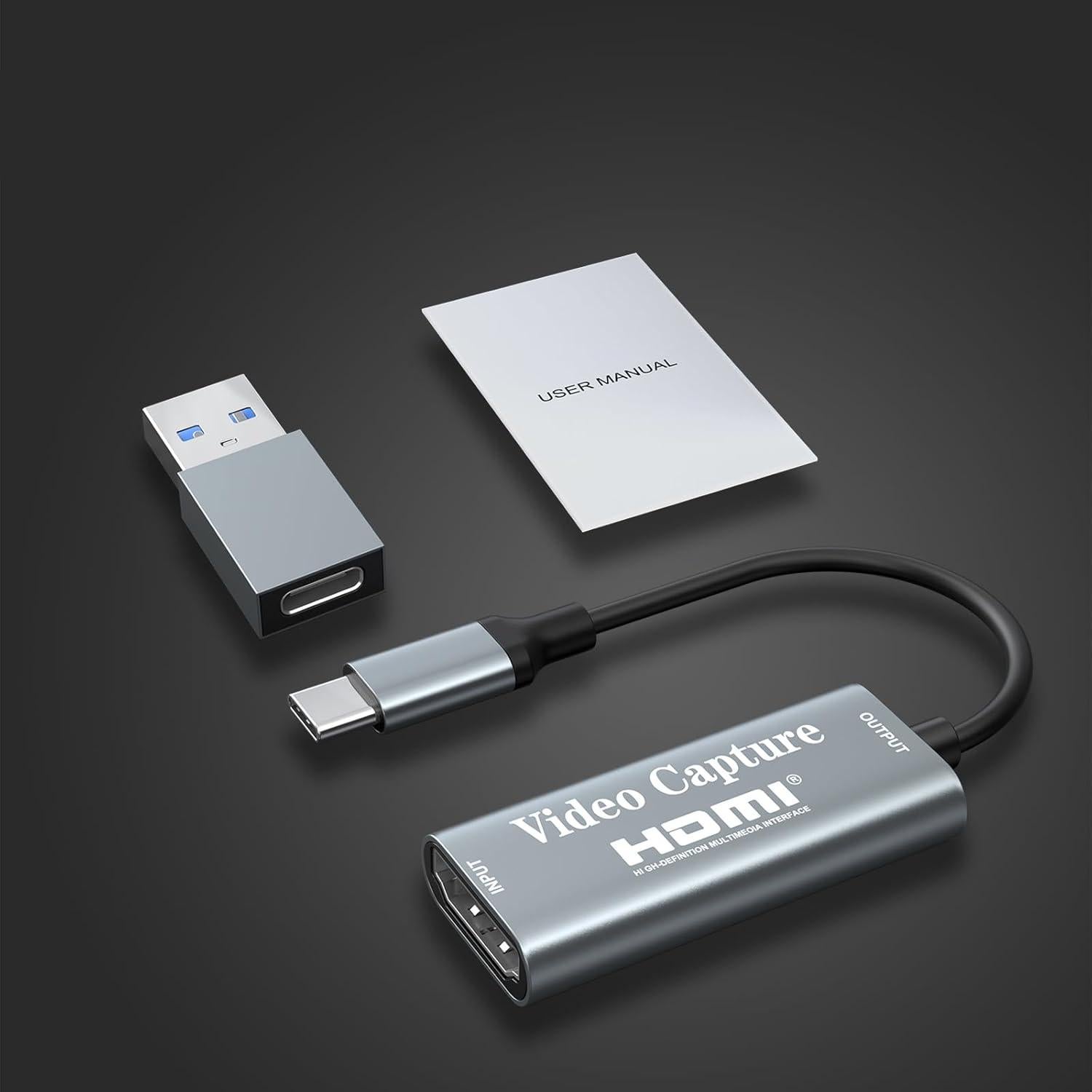 Tarjeta de Captura de Video Papeaso 4K HDMI 1080p USB-C