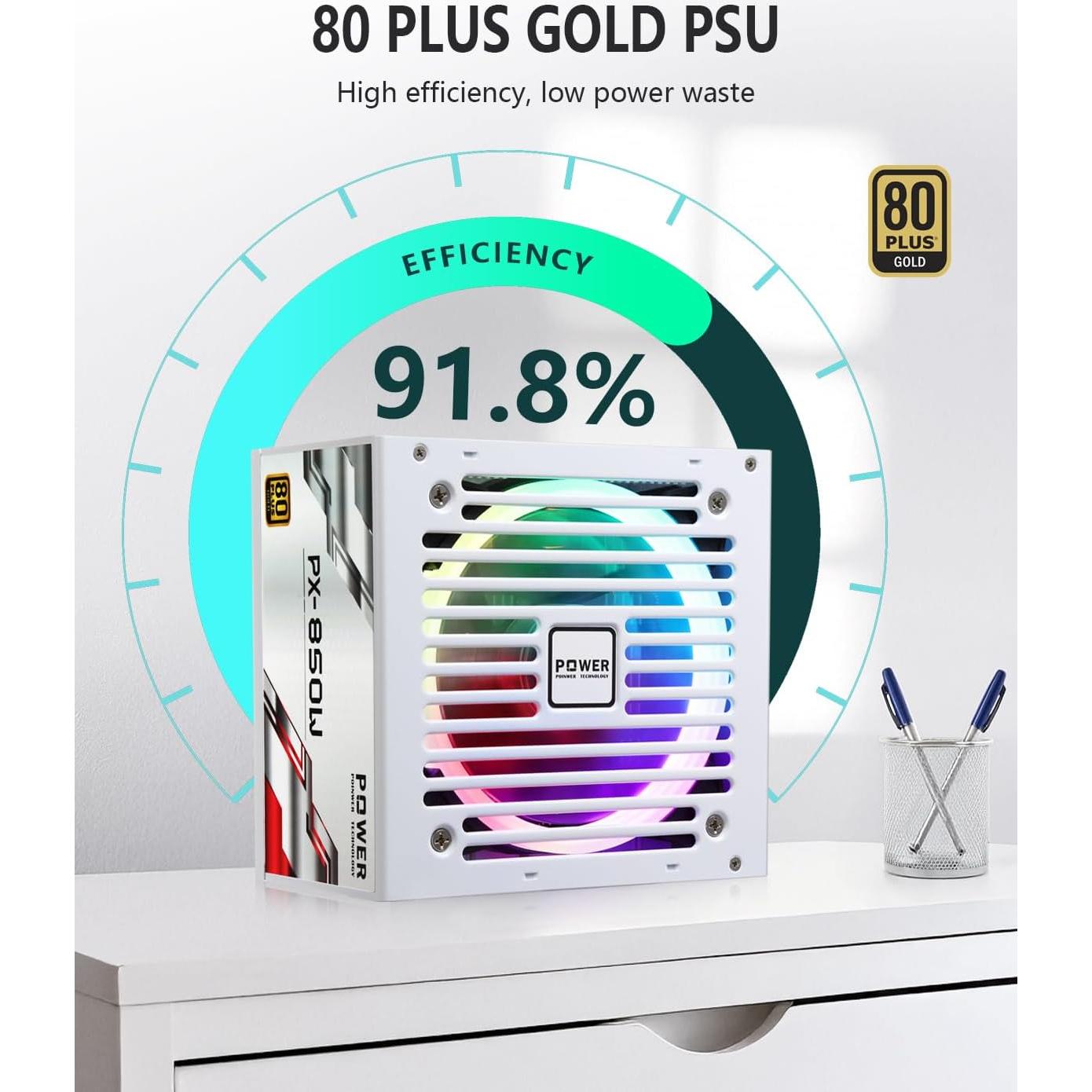 Fuente de Alimentación 850W POINWER Modular RGB 80 Plus Gold