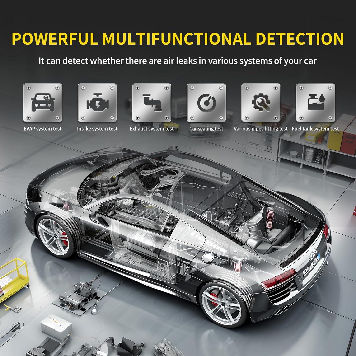 Detector de Fugas de Humo Kuntech 12V DC para Automóviles