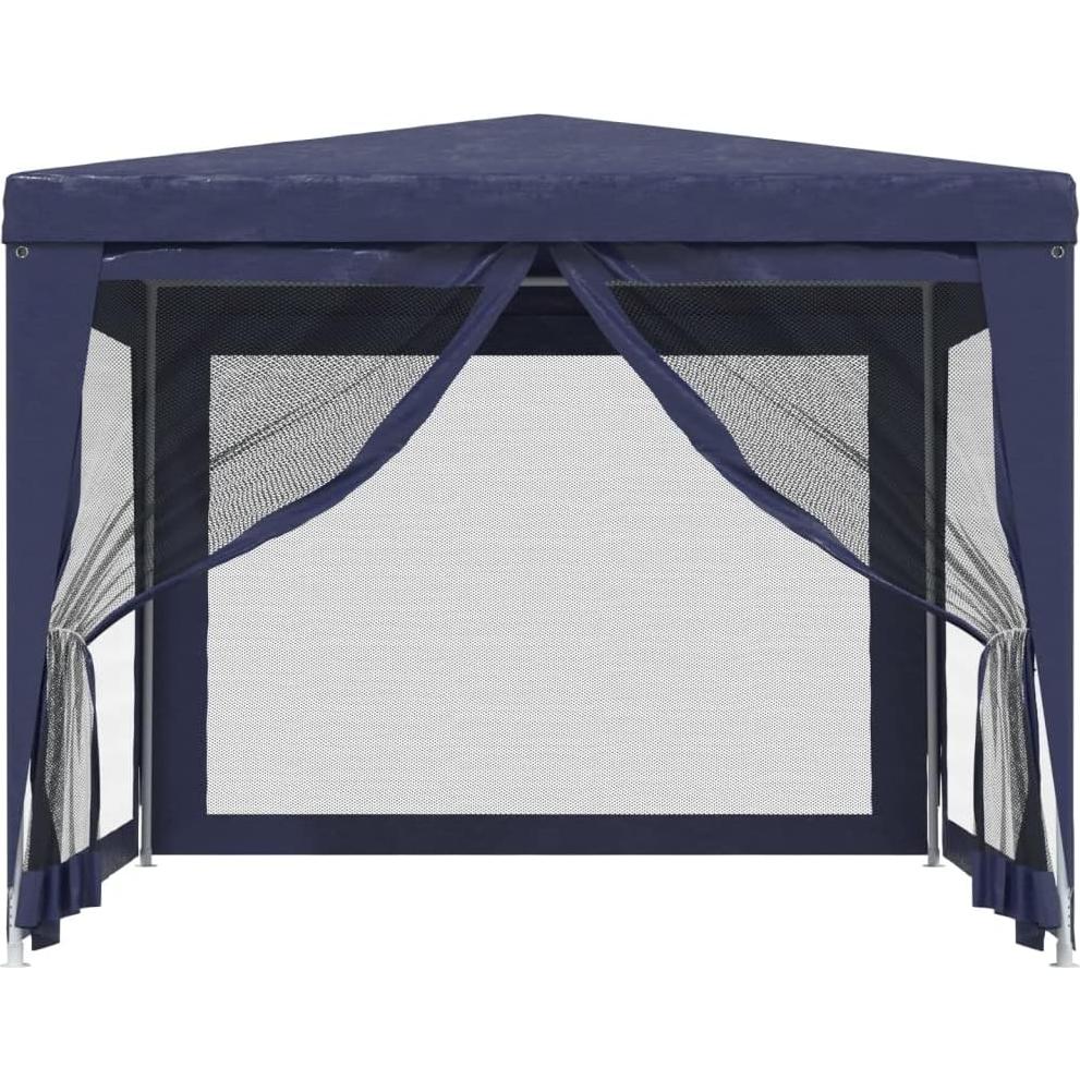 Carpa de Fiesta RINDIGOO 3x3m con 4 Paredes de Malla Azul