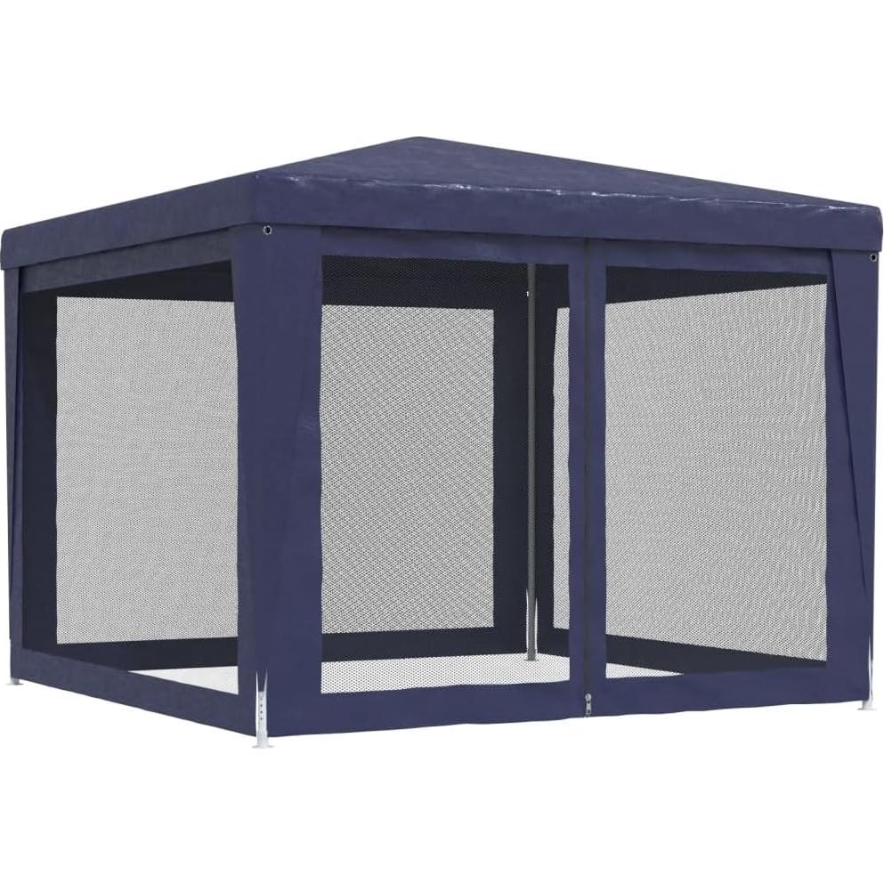 Carpa de Fiesta RINDIGOO 3x3m con 4 Paredes de Malla Azul