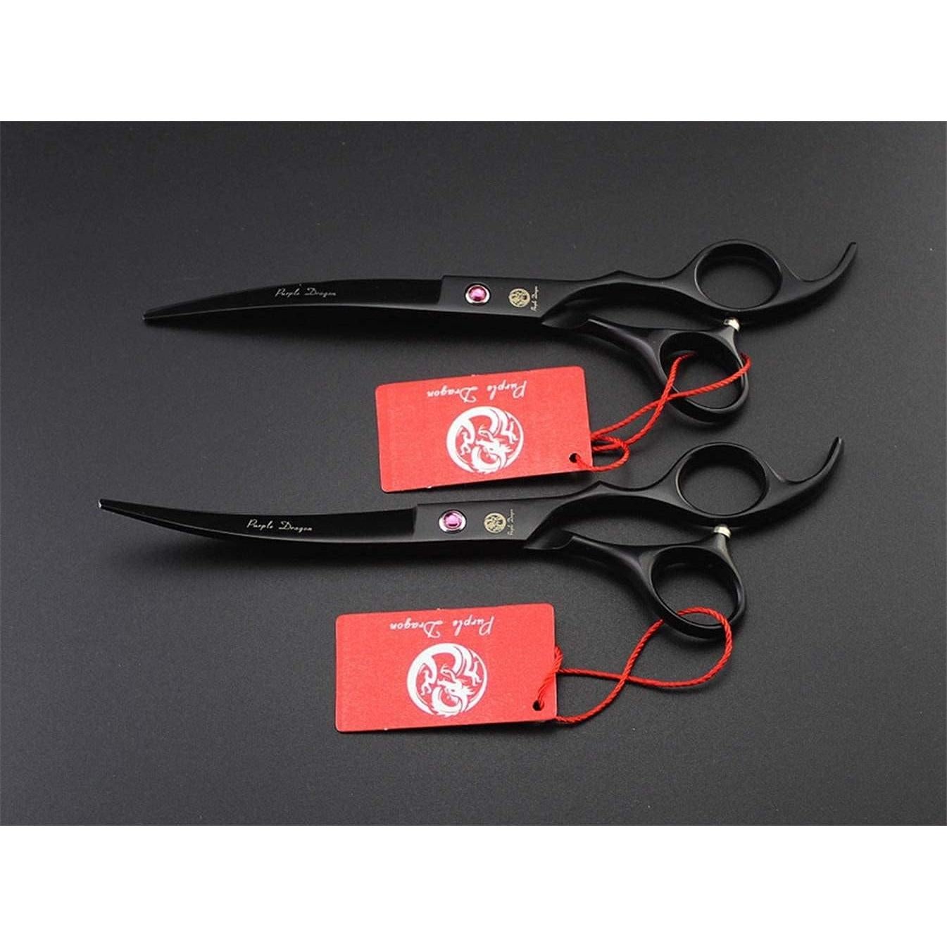 Kit Tijeras Aseo Mascotas Purple Dragon 4Pcs Acero Japonés